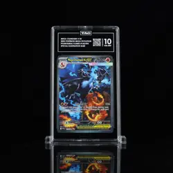 2025 Pokemon Phantasmal Flames 125/094 Mega Charizard X EX SIR TAG 10 (961) - Image 1