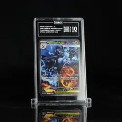 2025 Pokemon Phantasmal Flames 125/094 Mega Charizard X EX SIR TAG 10 (950) - Image 1
