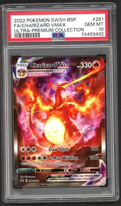 Pokemon Cards - PSA 10 Charizard Vmax SWSH261 - Ultra Premium Collection GEM MT - Image 1