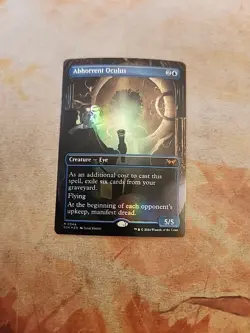 Abhorrent Oculus Borderless Foil Duskmourn House Of Horror MTG LP NM - Image 1