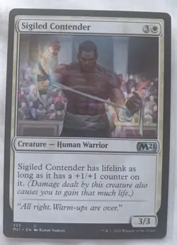 Sigiled Contender - #323 - White M21 - Uncommon - MtG - Great Condition ! - Image 1
