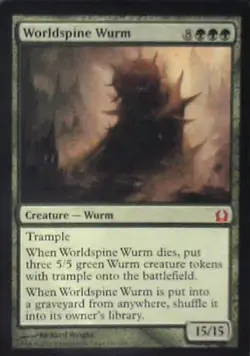 Worldspine Wurm - Return to Ravnica: #140, Magic: The Gathering Lp C287 - Image 1