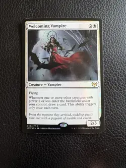 MTG Welcoming Vampire Innistrad: Crimson Vow 046/277 Foil Rare - Image 1