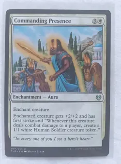 Commanding Presence - #7 - Uncommon - White MtG - Great Condition ! - Image 1