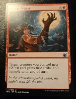Lunar Frenzy 147/277 Uncommon Innistrad: Midnight Hunt Magic: The Gathering - Image 1