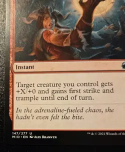 Lunar Frenzy 147/277 Uncommon Innistrad: Midnight Hunt Magic: The Gathering - Image 4