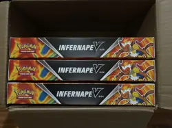 Pokemon Infernape V Collection Box Lot of 3 - Fusion Strike, Lost Origin, Astral - Image 1