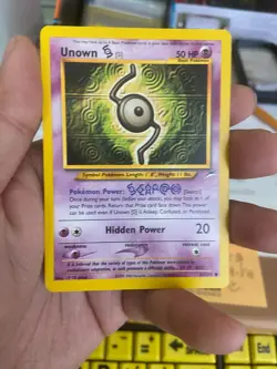 Unown (S) 87/105 Neo Destiny 2002 Light Play LP Vintage Pokemon Unlimited - Image 1