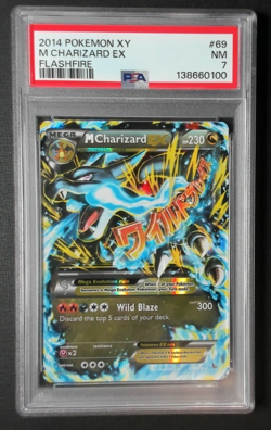 Pokemon M Mega Charizard EX XY Flashfire Holo Rare 69/106 2014 PSA 7 NM - Image 1