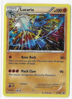 Lucario XY140 Black Star Promo XY Cosmos Pokemon TCG Card NM - Image 1