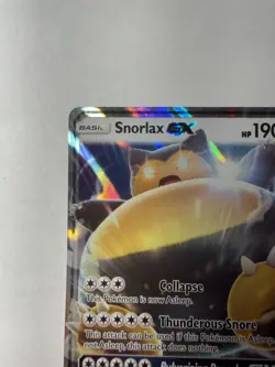 Pokemon TCG Snorlax GX SM05 Black Star Promo FULL ART HOLO - Image 3