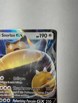 Pokemon TCG Snorlax GX SM05 Black Star Promo FULL ART HOLO - Image 4