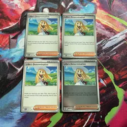 Lillie’s Determination 119/132 x3 Norm x1 Holo Pokemon TCG ME01 Mega Evolution - Image 1