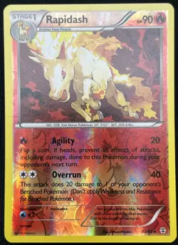 Rapidash Rare Reverse Holo Generations 15/83 NM Pokemon TCG - Image 1