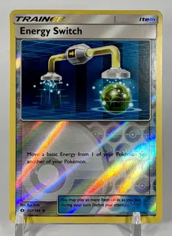 Energy Switch 117/149 SM Base Set Uncommon Reverse Holo Pokemon TCG - Image 1