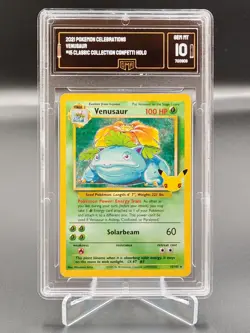 🍀Pokemon GMA 10 Venusaur 15/102 Celebrations 25 ENGLISH bgs psa graad Pokemon🍀 - Image 1