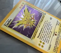 Pokemon TCG Zapdos Fossil Holo Card 15/62 Unlimited Rare, NM - Image 3