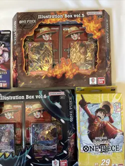 One Piece Bundle: Illustration Box, Starter Deck, Sleeves And Tins. 10 Items. - Image 2