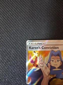 Pokemon TCG Karen's Conviction Sword & Shield Chilling Reign 193/198 Full Art - Image 2
