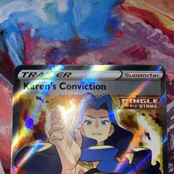 Pokemon TCG Karen's Conviction Sword & Shield Chilling Reign 193/198 Full Art - Image 4