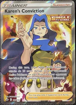 Karen's Conviction (Full Art) 193/198 Swsh06 - Chilling Reign - Pokemon Card - Image 1