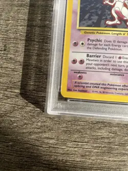 1999-2000 Pokemon Base Set Holo Mewtwo 10/102 PSA 9 Mint Rare - Image 5