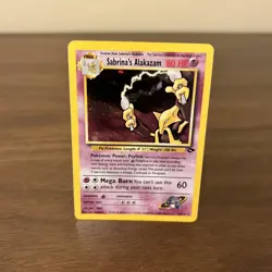 Sabrina's Alakazam 16/132- Gym Challenge Holo Rare Pokemon TCG 2000 Vintage LP - Image 1