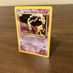 Sabrina's Alakazam 16/132- Gym Challenge Holo Rare Pokemon TCG 2000 Vintage LP - Image 4