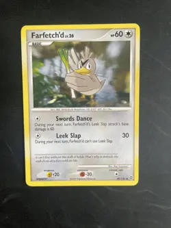 FARFETCH'D 49/132 Diamond & Pearl Secret Wonders Non Holo - Pokemon card LP - Image 1