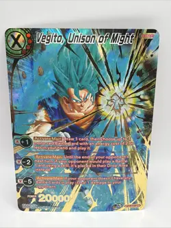 Dragon Ball Super BT10-003 SPR Vegito Unison of Might Special Rare MINT Card - Image 1
