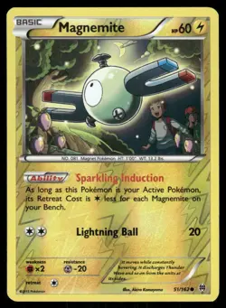 Pokemon Cards Magnemite 51/162 Reverse Holo BREAKthrough XY NM - Image 1