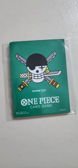 One Piece Card Game 10 Count Sleeves Zoro Jolly Roger - Image 1