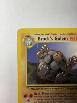 Pokemon TCG Card - Brock's Golem 20/132 Gym Heroes Rare Vintage - Image 3