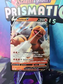Torkoal V 024/202 Sword And Shield Base Ultra Rare Holo Pokemon Card TCG - Image 1