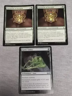 2x Cartouche of Strength 158/269, AKH & Spider Umbra 184/254 UMA MTG - Image 1