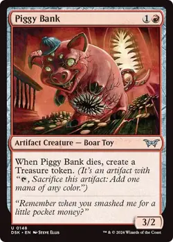 PIGGY BANK x4 mtg NM-M Duskmourn: House of Horror 4 Unc - Image 1