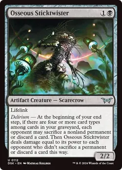 OSSEOUS STICKTWISTER x4 mtg NM-M Duskmourn: House of Horror 4 Unc - Image 1