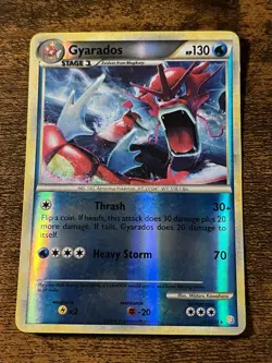 Pokemon TCG Shiny Red Gyarados 123/123 HeartGold SoulSilver Reverse Holo - Image 1