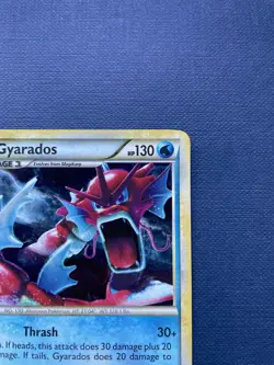 Pokemon Red Gyarados 123/123 Shiny Holo Rare Card Heartgold Soulsilver HGSS - Image 3
