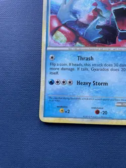 Pokemon Red Gyarados 123/123 Shiny Holo Rare Card Heartgold Soulsilver HGSS - Image 4