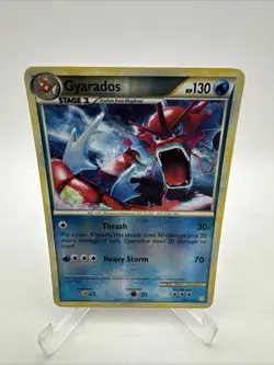 Gyarados (Red) Shiny Pokemon TCG HeartGold SoulSilver #123/123 Reverse Holo LP - Image 1