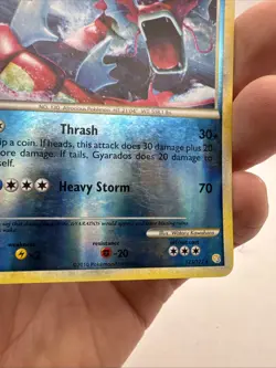 Gyarados (Red) Shiny Pokemon TCG HeartGold SoulSilver #123/123 Reverse Holo LP - Image 2