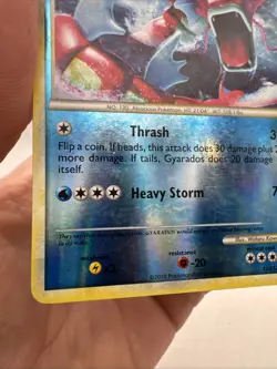 Gyarados (Red) Shiny Pokemon TCG HeartGold SoulSilver #123/123 Reverse Holo LP - Image 3