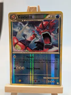 Gyarados 123/123 Shiny Pokemon TCG HeartGold SoulSilver Holo Foil Rare 123/123 - Image 1
