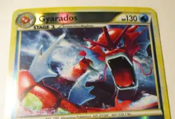 Pokemon TCG Heartgold Soulsilver Gyarados Red Shiny 123/123 Reverse Holo Played - Image 4