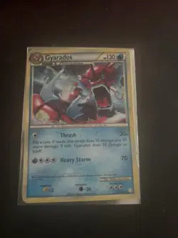 Red Gyarados 123/123 Shiny Pokemon TCG HeartGold SoulSilver Holo Foil Rare - LP - Image 1