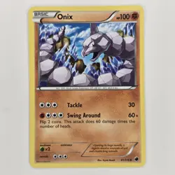 Onix 61/116 Uncommon BW Plasma Freeze LP Pokemon - Image 1