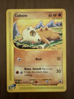 Pokemon Card - Cubone Expedition 103/165 Common NM - Image 1