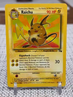 1999 Pokemon #29/62 Raichu (Fossil Set) Non Holo - LP - Image 1