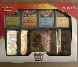 Pokemon Scarlet & Violet 151 Mini Tins 5 Pack Sealed Costco Bundle Box - Image 1